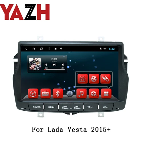 9.0 RAM 2GB ROM 32GB YAZH Android 9,0 автомобильный блок мультимедиа для Lada Vesta поддержка SWC Автоматическое обучение, информация о двери для RU - Цвет: 9.0 RAM 2GB ROM 32GB