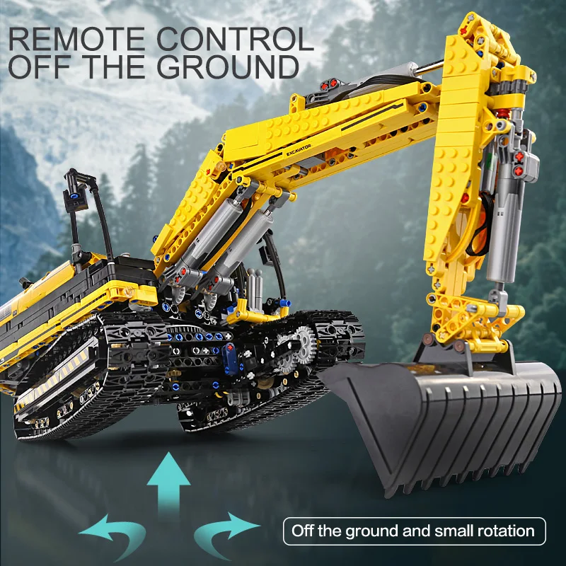 Плесень король 13112 Technic машинные игрушки моторизованный экскаватор модель