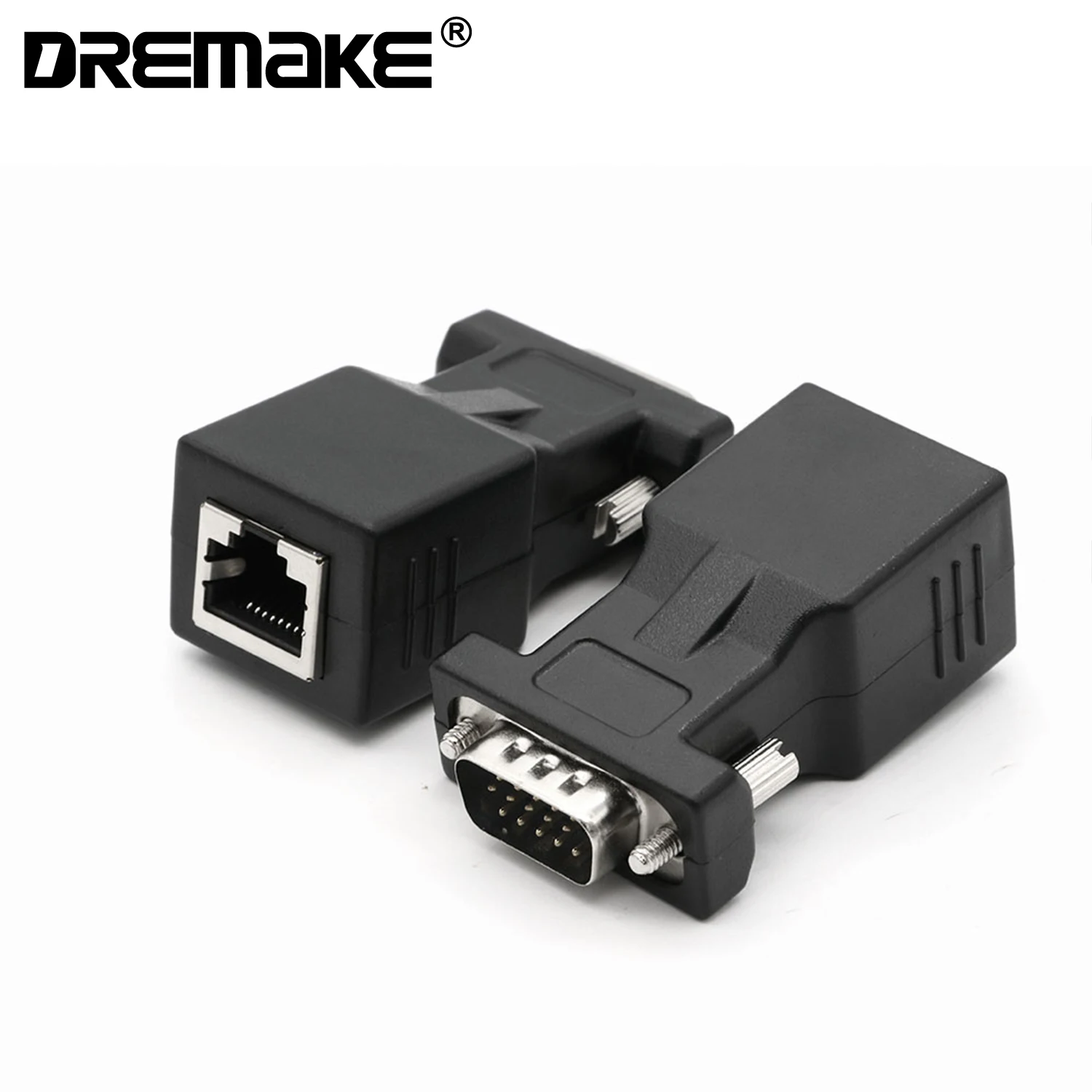 2 шт. RJ45 к VGA удлинитель папа сетевой Ethernet кабель женский адаптер компьютера