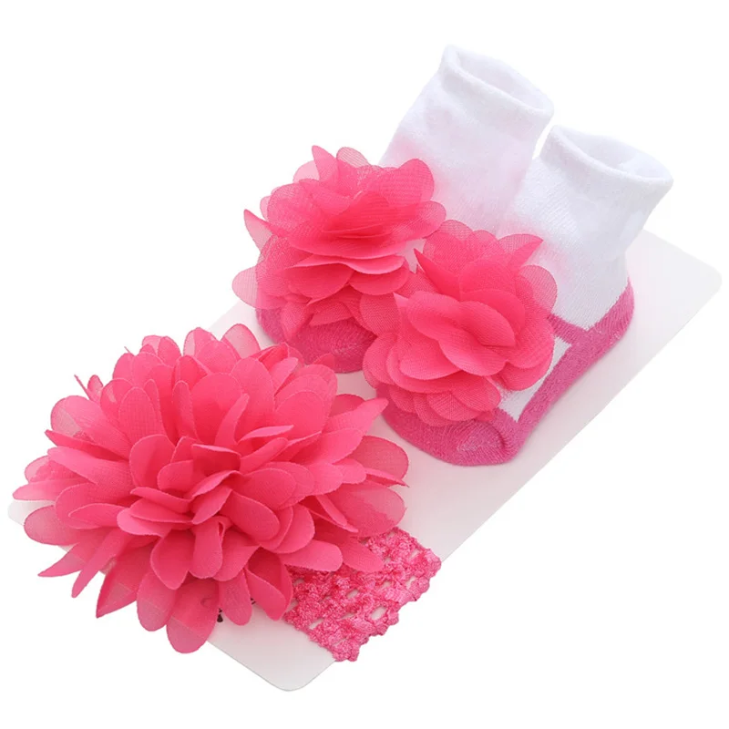 

Winter Autumn Baby Socks Cute Lace Flower Bows Newborn Baby Girl Socks + headband Set Cotton Princess Girls Socks recien nacido
