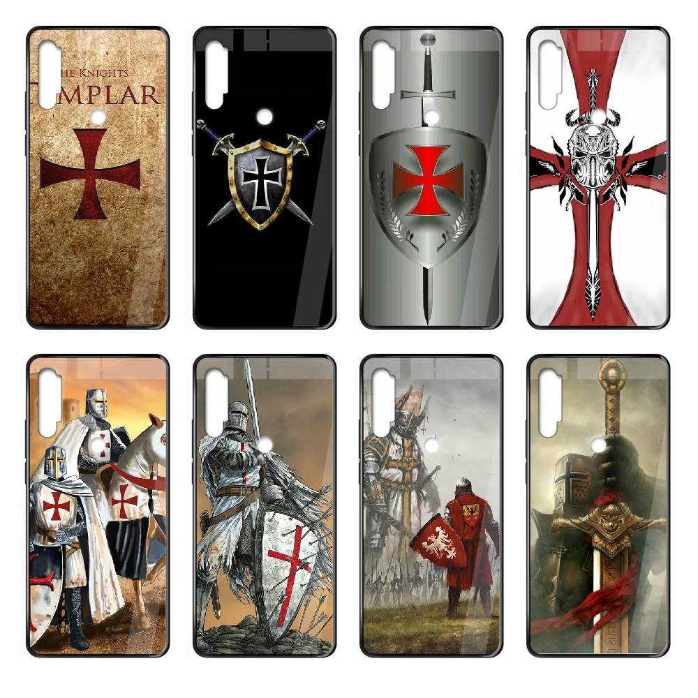 Чехол для телефона Templar Knight Cross корпус Xiaomi Redmi Note S2 4 5 6 7 8 K20 A S X Plus Pro черный чехол