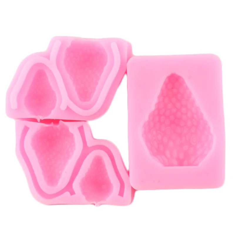 3 шт./компл. детские носки в форме клубники для производства шоколада силиконовые