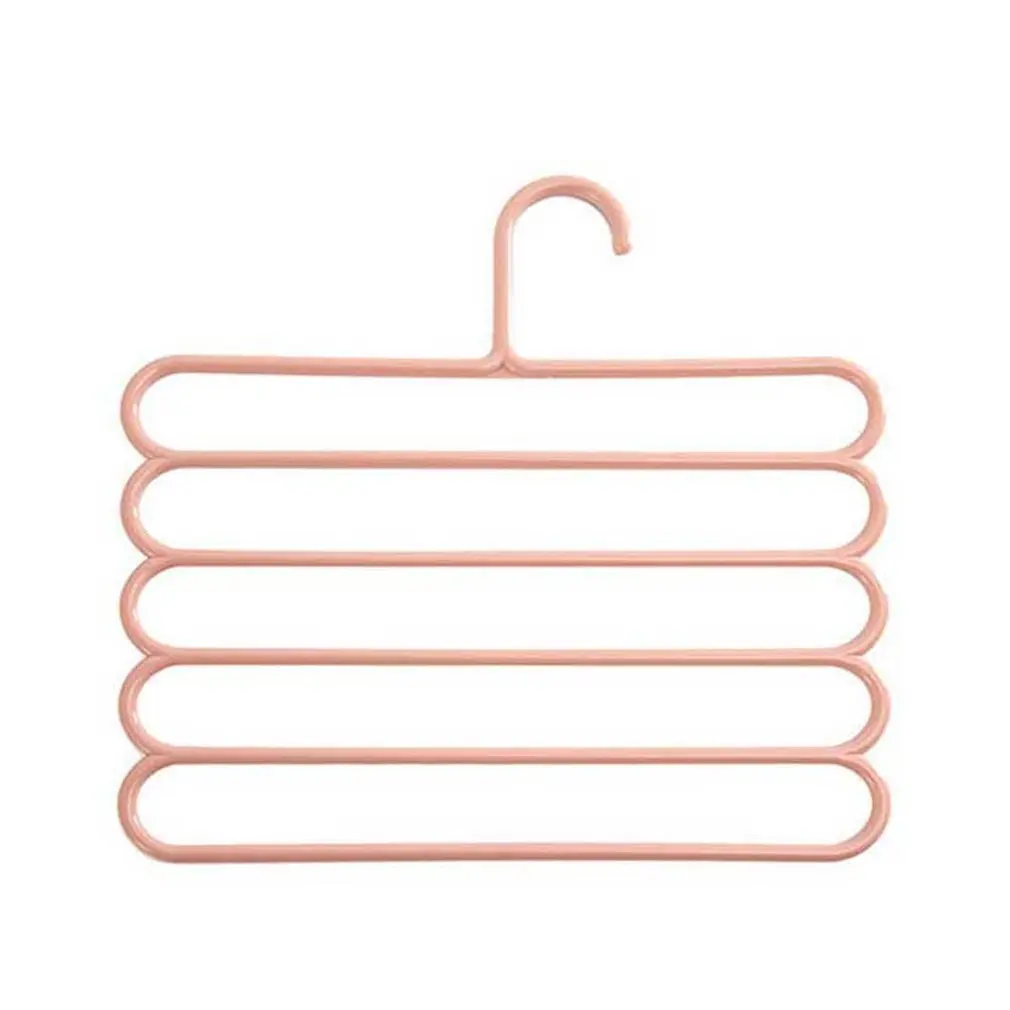 Многофункциональный Пластик вешалка для одежды антискользящий элемент 5 слоев