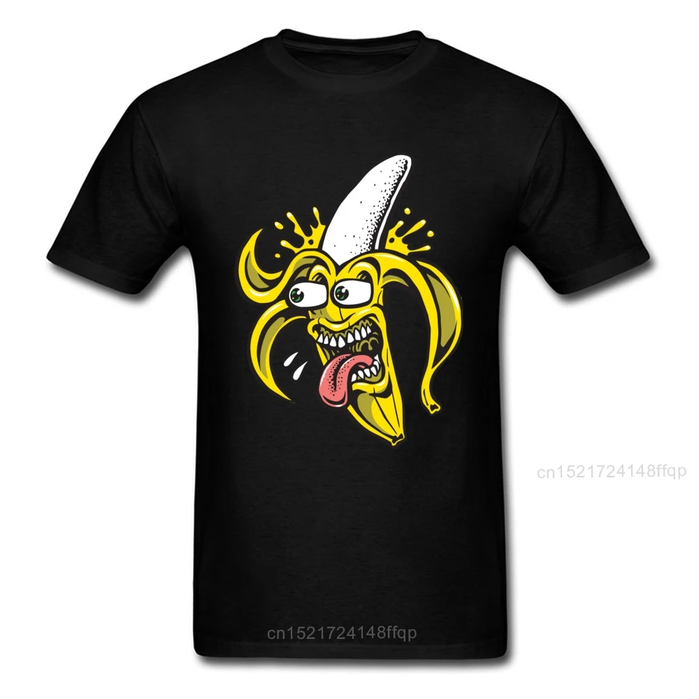 Забавная 2018 удивительная Мужская черная футболка с принтом бананов веселые