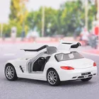 Коллекционные модели автомобилей из сплава mkd3, литой автомобиль, автомобиль, игрушки для детей mkd3 1:36, автомобиль Benz SLS AMG