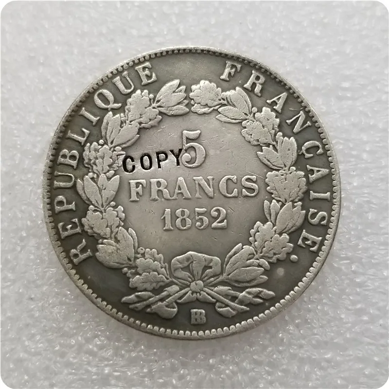 1852-BB France 5 Francs copy coins commemorative coins-replica medal collectibles badge | Дом и сад