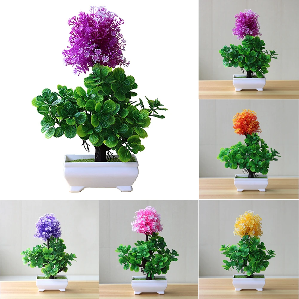 Луковый шар искусственный цветок Горшечное растение набор бонсай горшок богатое