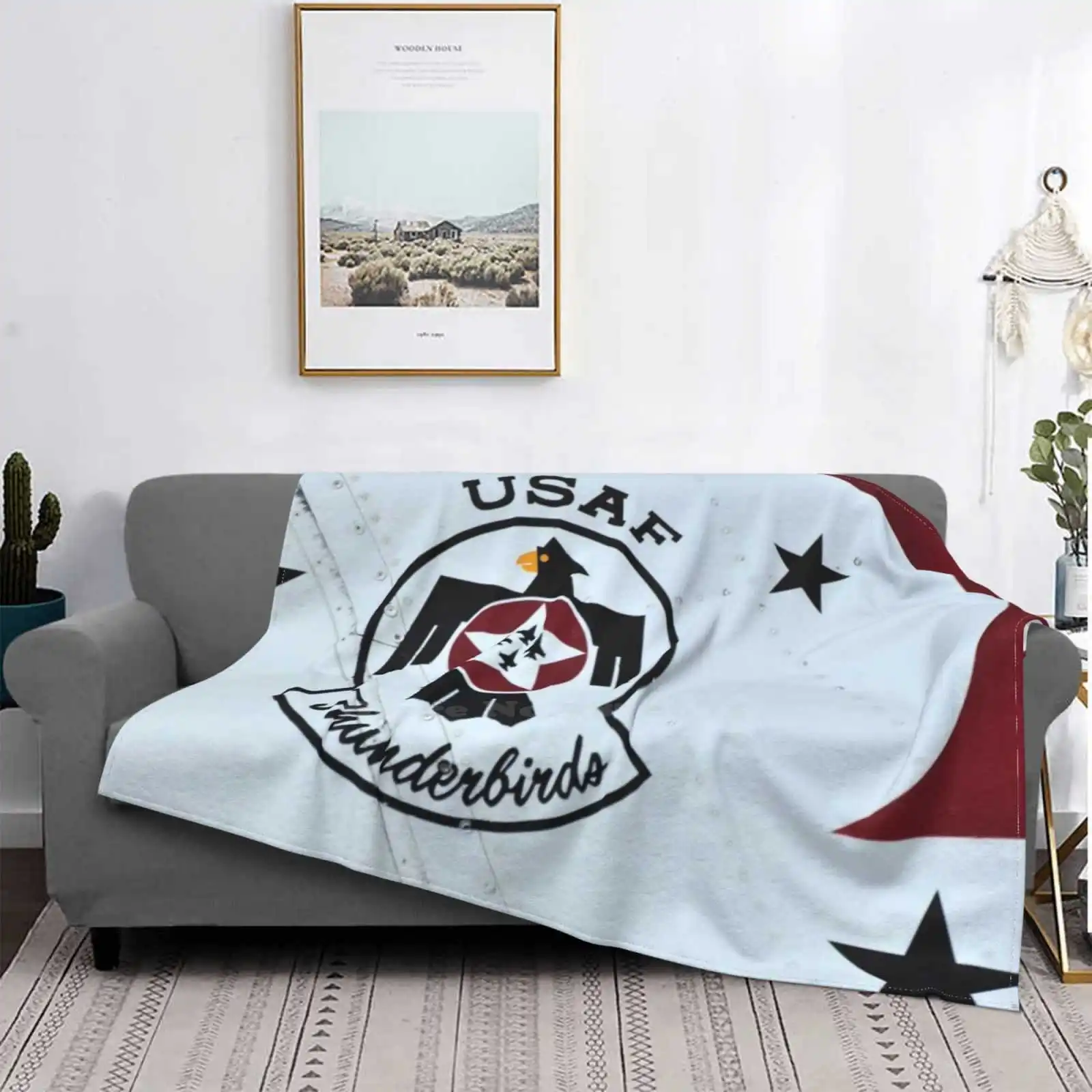 

Одеяло Usaf Thun Rds для кондиционирования воздуха, модное мягкое одеяло со звездами, логотип хвоста, эмблема ВВС США, самолет