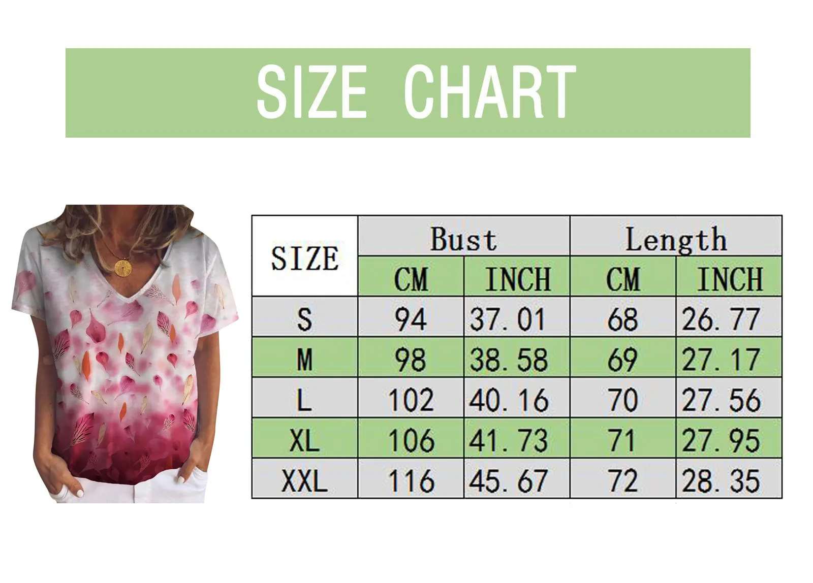 

Casual Daily Wear T Shirt Woman 2021 Plant Flowers Printed V-Neck Leaves Printing Short Sleeves Beach Loose Tshirt Female