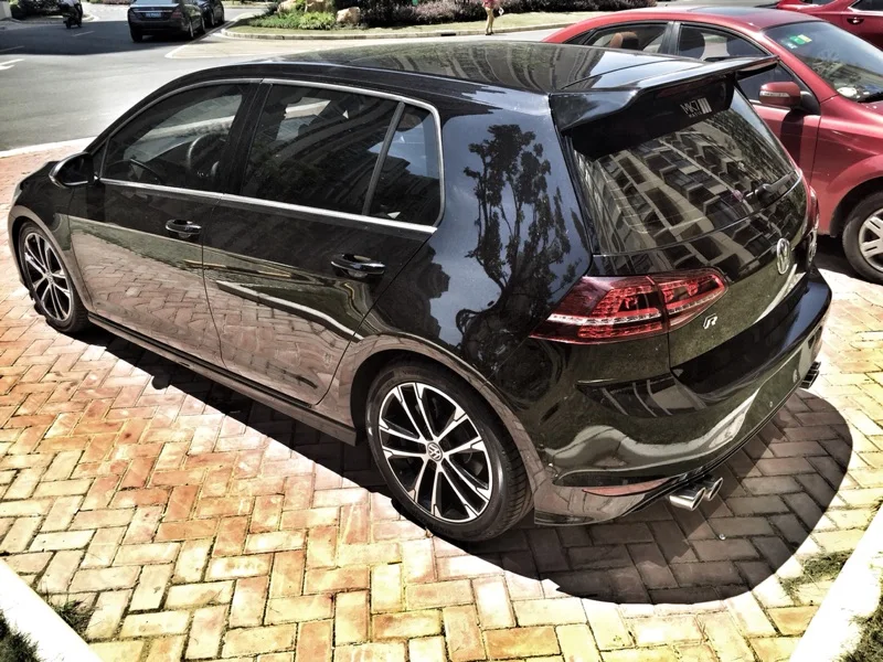 GOLF MK7R спойлер на крыше-FRP черный матовый/ABS/Add-on спойлер на крыше для Golf R MK7 GTI - Цвет: FRP in matte black