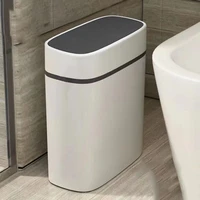 1214l trash can household bathroom kitchen waste bins press type trash bag holder garbage bin for toilet waterproof narrow seam