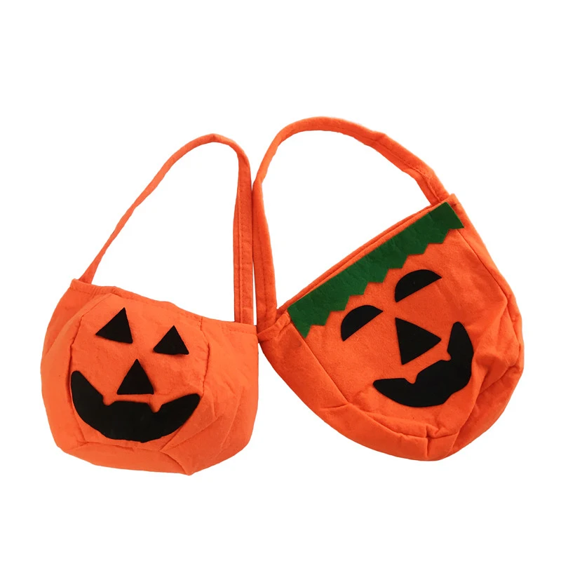 Сумка-тоут на Хэллоуин с тыквой Нетканый мешок для конфет Подарочный украшение