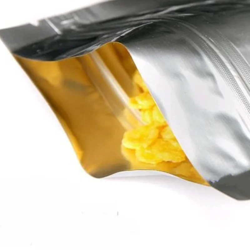 

100pcs! anti-static translucent aluminum foil bag Resealable electronic accessories self-styled bag food vacuum bag 7.7 * 10 cm