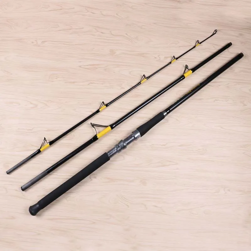 Carbon Anchor Fishing Rod 2.8M/3.0M/3.3M Super Hard Boat Rod Iron Plate Rod 2 or 3 sections 150-400g Surf Casting Rod