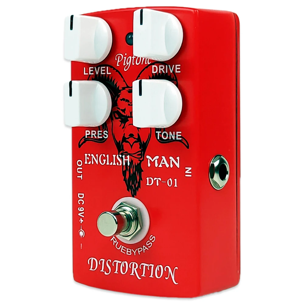 pigtone pp 24 klassische verzerrung effekt pedal für elektrische gitarre zubehör effekte pedale echte bypass free global shipping