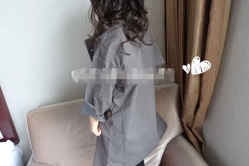 Girls' coat Korean long style windbreaker 2019 spring and autumn new children's wear kids jackets for girls | Детская одежда и