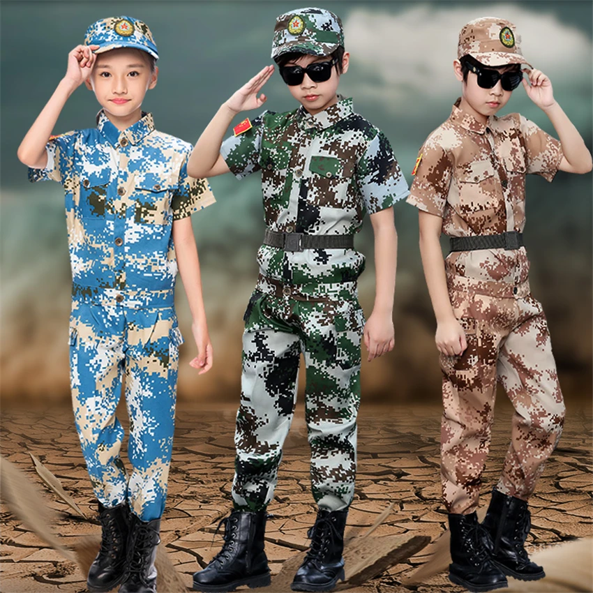 Солдатская Военная униформа для костюмированной вечеринки детский армейский