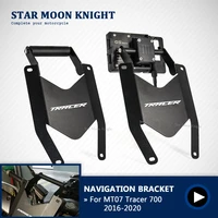 for yamaha mt07 tracer 700 2016 2020 motorcycle windshield stand holder phone mobile phone gps navigation plate bracket