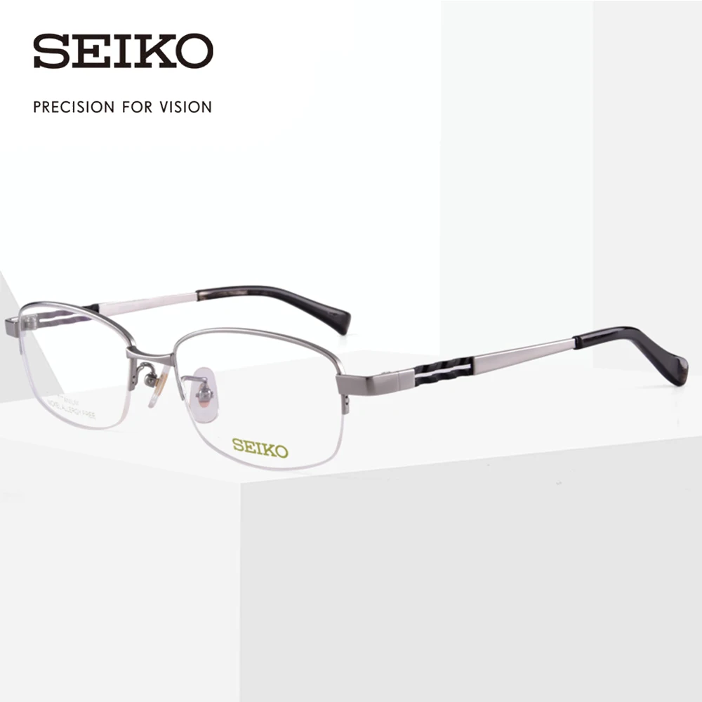 

SEIKO чистый титановый рецепт многофокальные очки Рамка для Для мужчин оптические оправы для очков HA1506