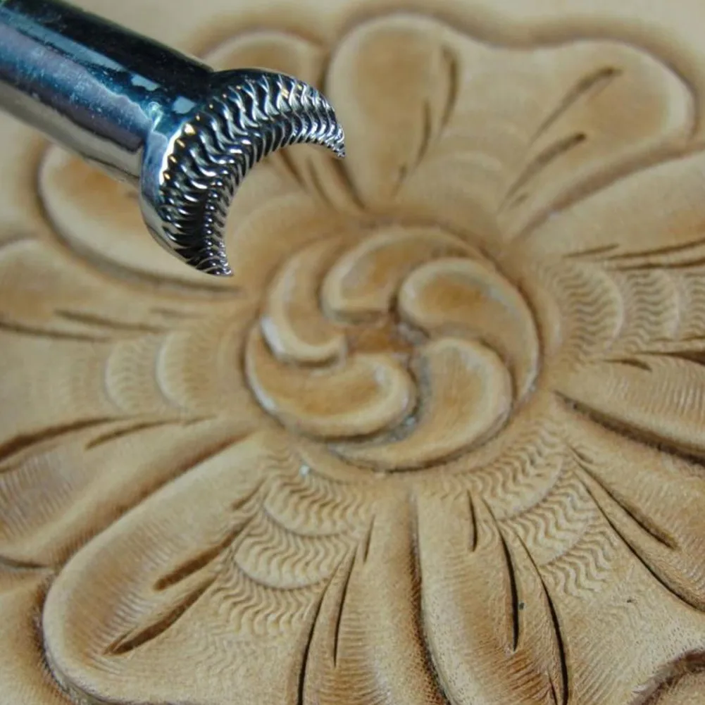 Modelo de cuero de acero con alto contenido de carbono, herramienta de impresi&oacute;n de patrones hecha a mano, sellos de talla, 20 piezas, 110mm, nuevo, 2022-2