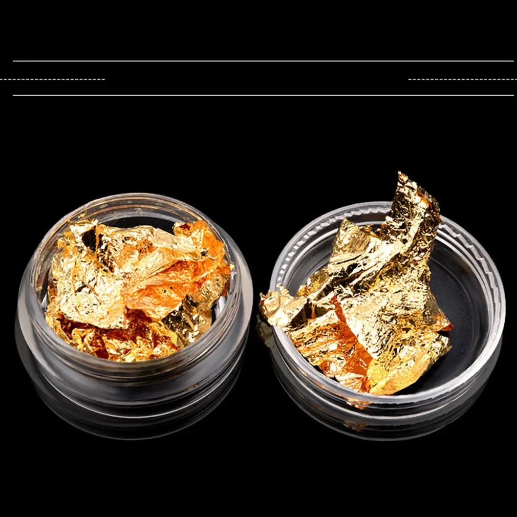 

Gold And Silver Tin Foil Nail Sticker Ornament Crystal Light Therapy Nail Foil Paper Elegant Great Popular Nail Jewelry