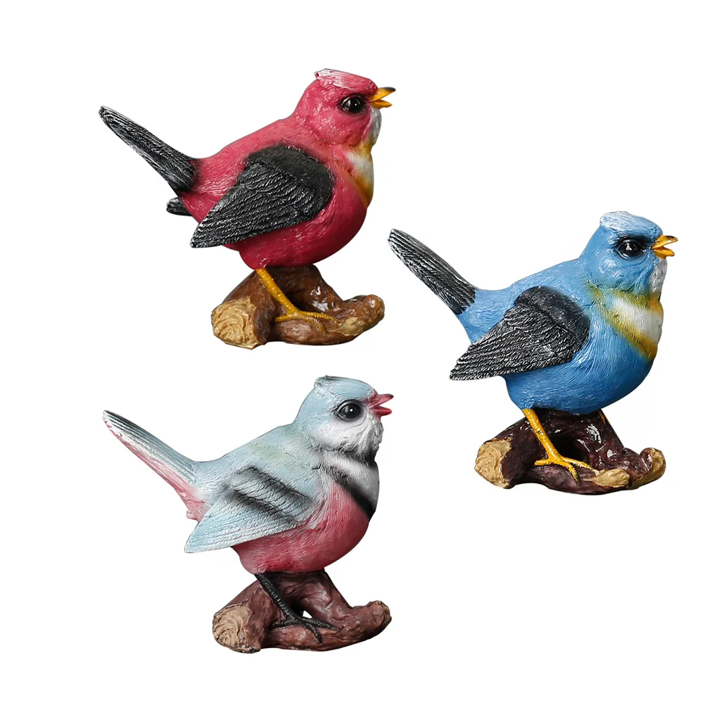 

3 шт., микро-фигурки птиц