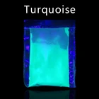 Светящаяся Краска в виде порошка, искусство, ремесла, украшение для ногтей для вечеринки, 10 г, бирюзовый фосфор