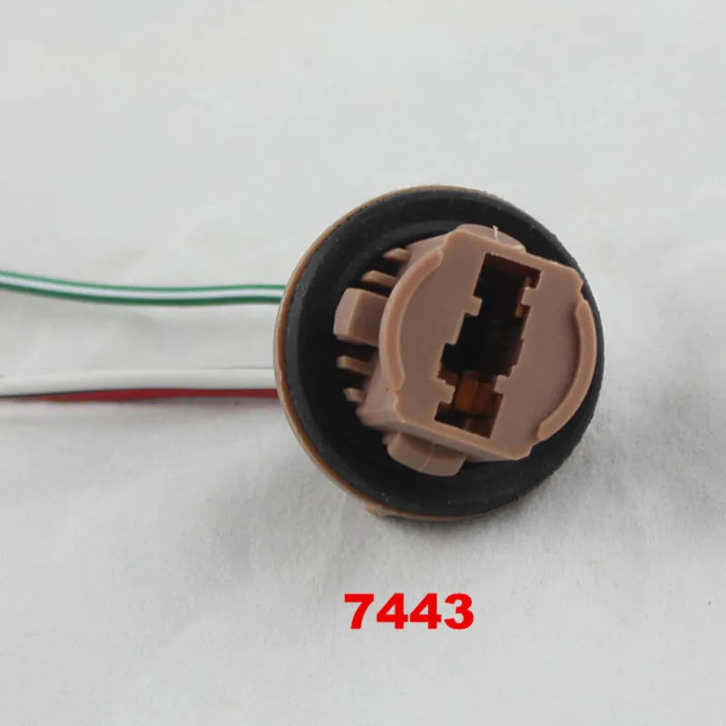 Rockeybright T20 7443 светодиодный стоп-сигнал автомобильный адаптер лампочка гнездо