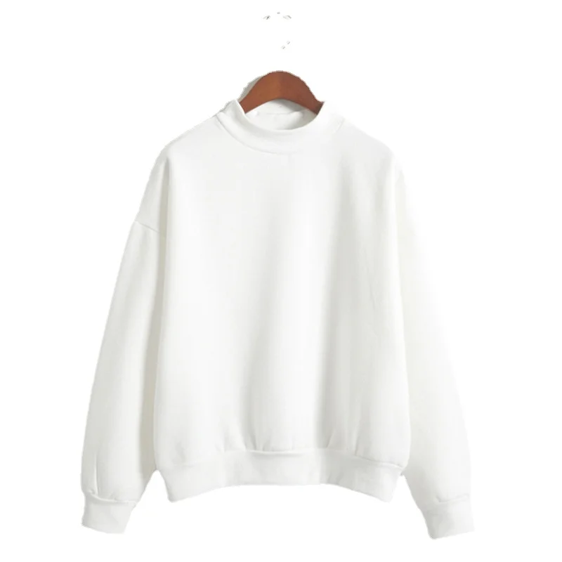 Женский Однотонный свитер с длинным рукавом свободный спортивный костюм в стиле