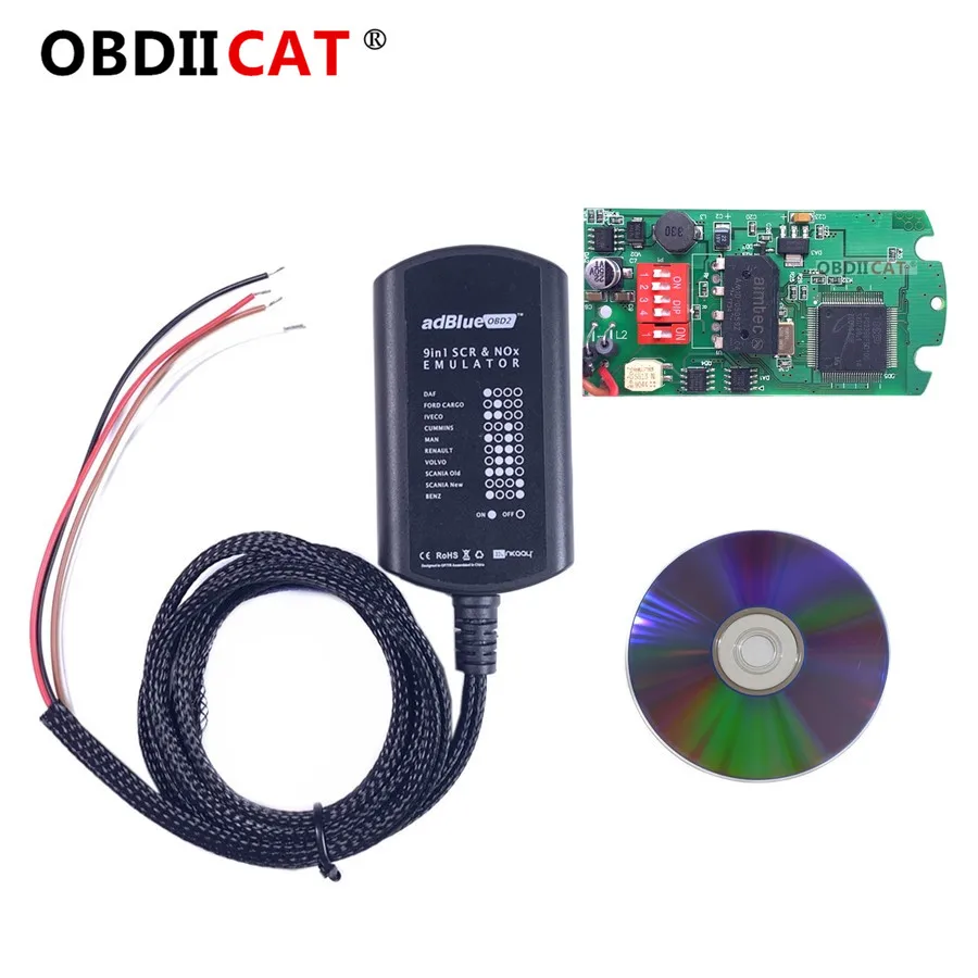 Новейший 8в1 Грузовик Adblue ADBLUE Эмулятор 8 в 1 с сенсором Nox 9 автомобильный