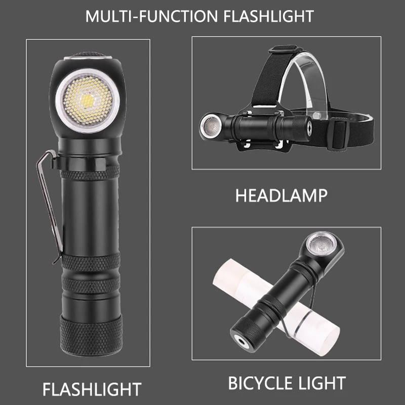 Мини Многофункциональный xhp50 фонарик светодиодный фонарь переносная Рабочая лампа Магнит USB Перезаряжаемый встроенный аккумулятор 1800 мАч