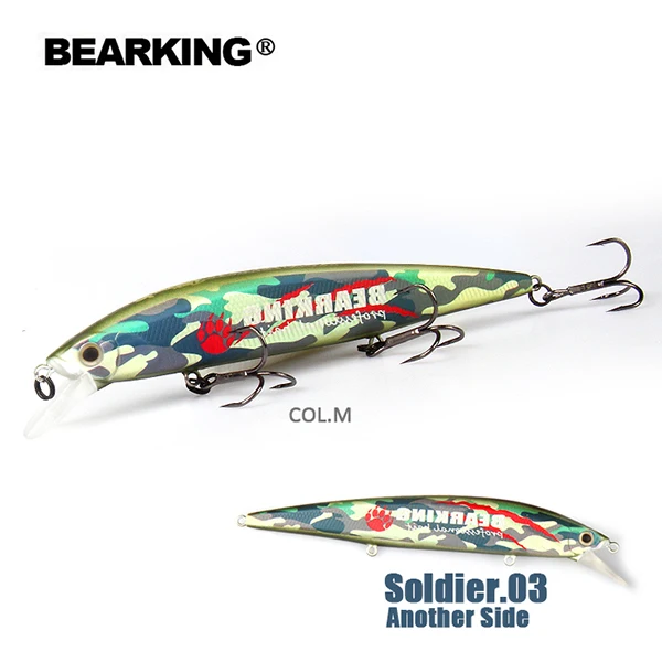 BEARKING 130 мм 22 г Горячие рыболовные приманки, разные цвета, гольян Кривошип, вольфрамовая система веса воблер модель кривошипная приманка - Цвет: M