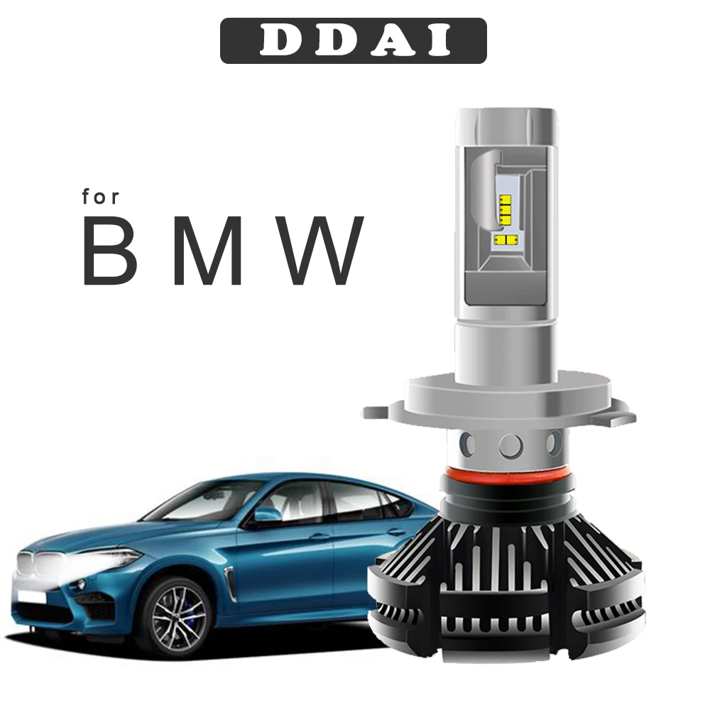 DDAI светодиодные фонари для автомобиля h7 9005 9006 9007 9004 h13 h1 h4 bmw e46 e70 e90 canbus дальнего