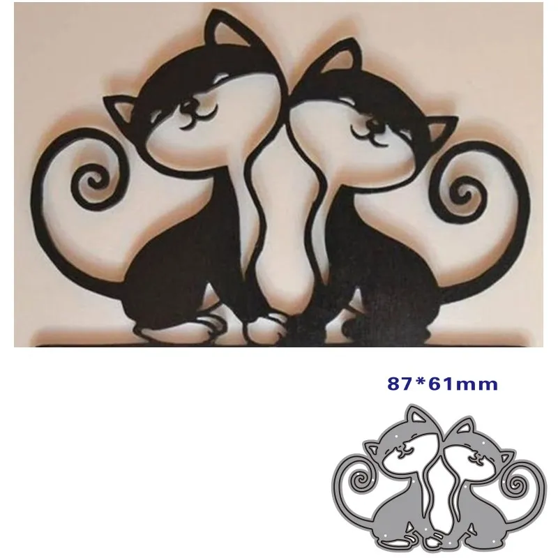 

Metal Cutting Dies Cut Mold Animal cat Decoration Scrapbook Paper Craft Knife Mould Blade Punch Stencils