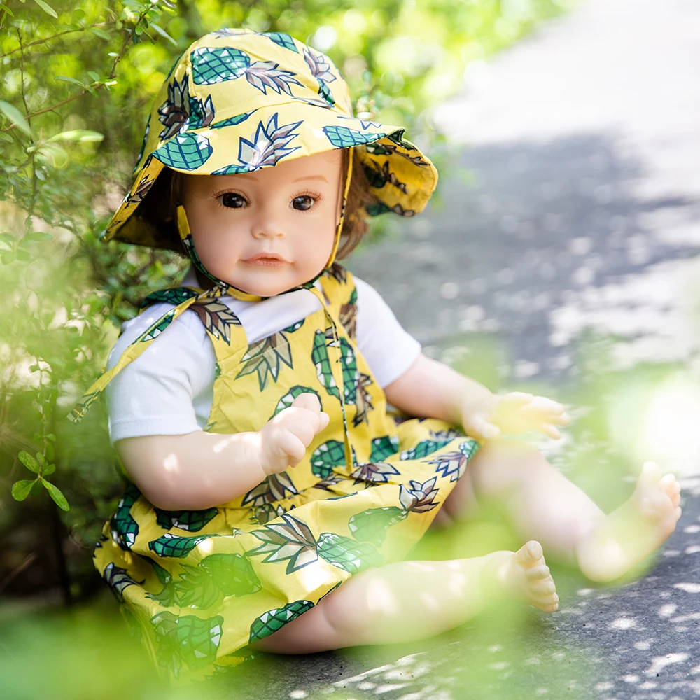 

Hoomai 24" Summer Reborn Baby Doll Princess Girl Soft Touch Girl Doll Baby Reborn Toys Cosplay Rabbit Toddler Birthday Gifts