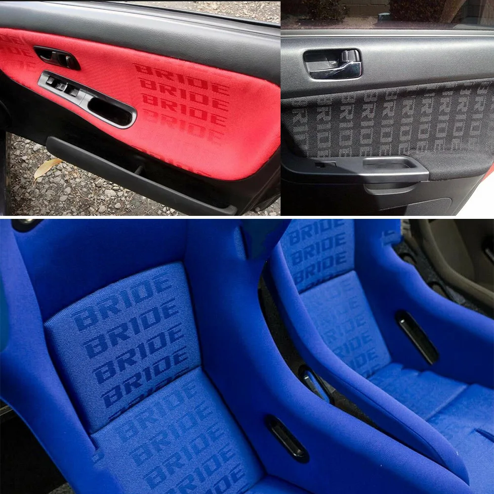 RASTP 100CM x160CM JDM Невеста гоночный автомобиль сиденья ткань невесты Авто внутренний