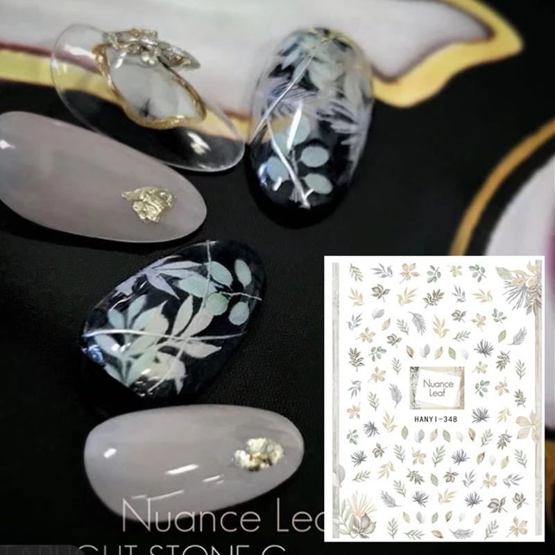HANYI 348 деревьев стикеры 3d на ногти nail art Наклейки Шаблон &quotсделай сам&quot