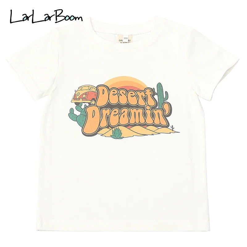 

LarLarBoom Kids T-shirt 2020 New Summer Kids Casual Style Letter Pattern T-shirt Children Unisex Summer Clothing Kids T-shirt