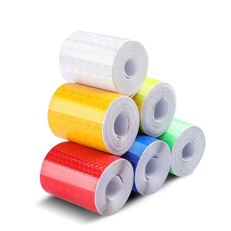 

1 Roll Car Reflective Tape Sticker Safety Mark Car Styling Self Adhesive Warning Tape Motorcycle Bicycle Film Decoration Tool