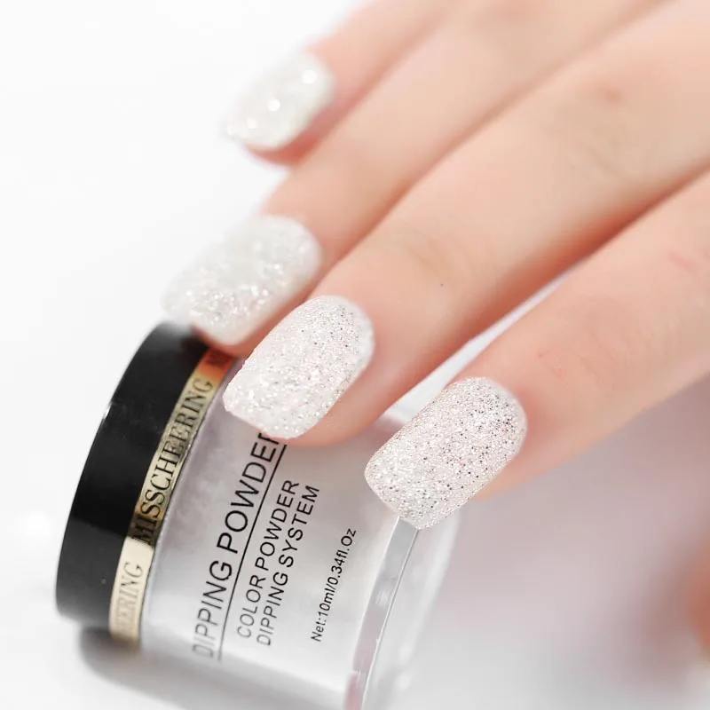 1 коробка пудра для окунания ногтей натуральный сухой Стойкий цвет