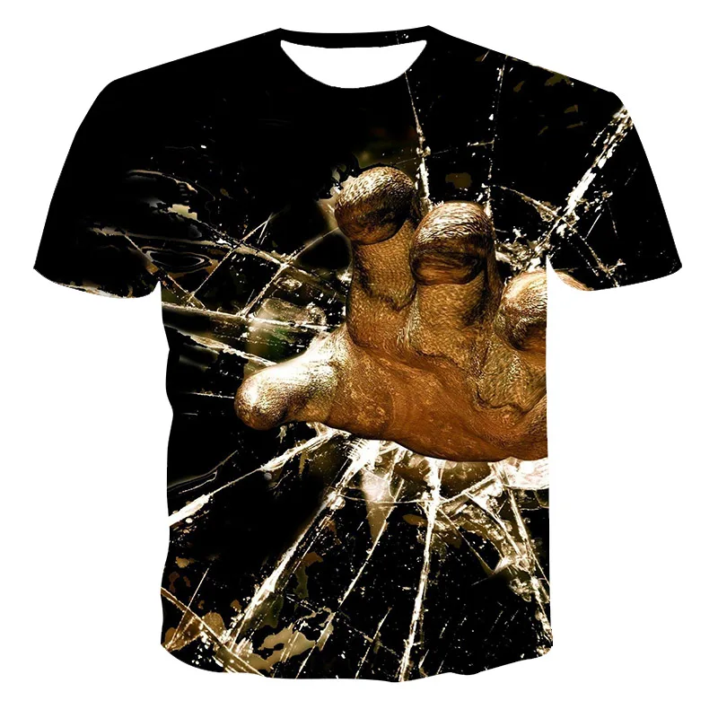 

2021 Summer New 3D T-Shirt Casual Short Sleeve O-Neck Top Fashion Harajuku The spider pattern T-Shirts