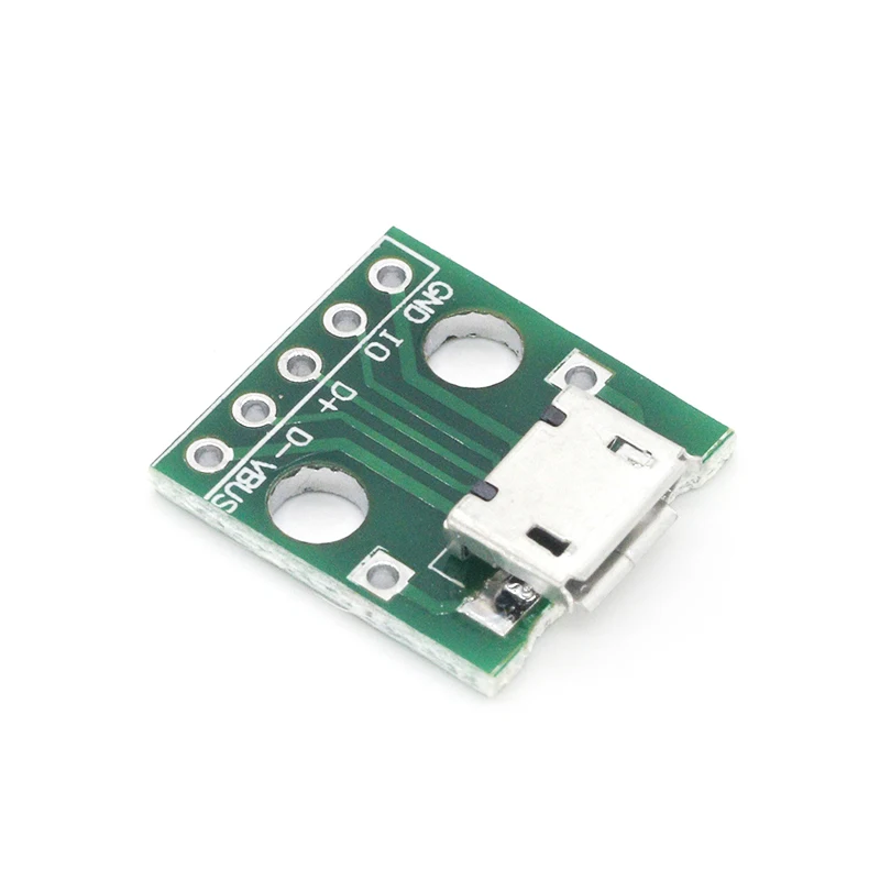 10 шт потребительских упаковок для микро USB DIP адаптер 5pin гнездовой разъем