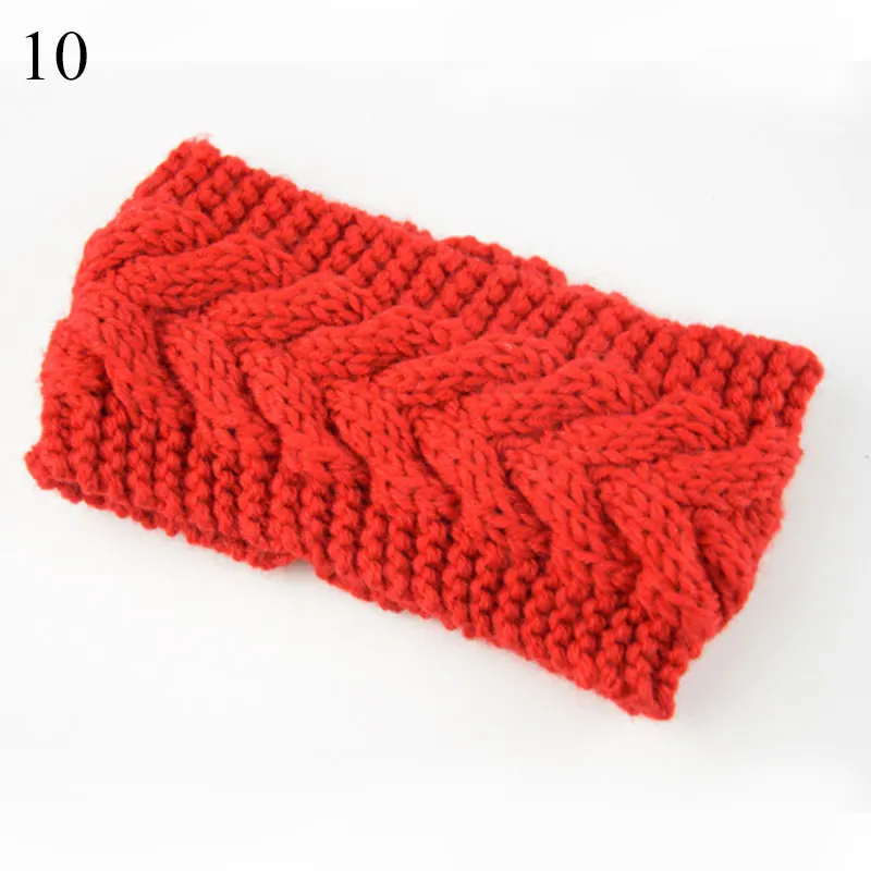 Женская вязаная повязка на голову однотонная цвет в ассортименте эластичная для