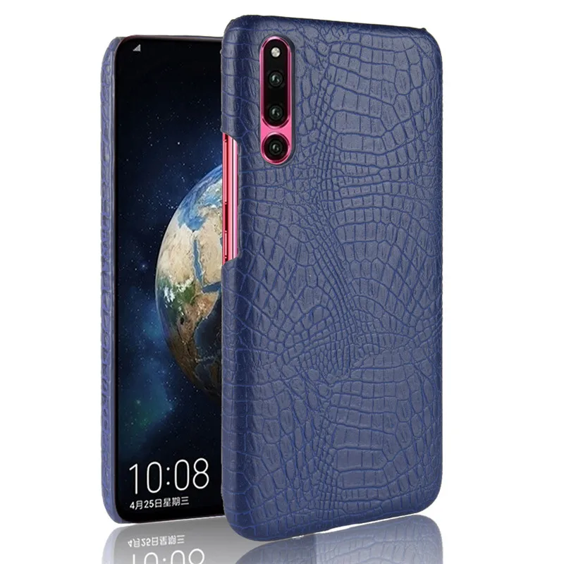 Синий For Huawei P30 phone case Luxury PU leather TPU crocodile Silicone Cover Shockproof Case For Huawei P30 P 30 protective case bag - Цвет: Синий