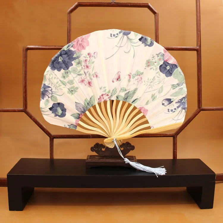 Складной веер в японском винтажном стиле для вечеривечерние танца Ручной Веер