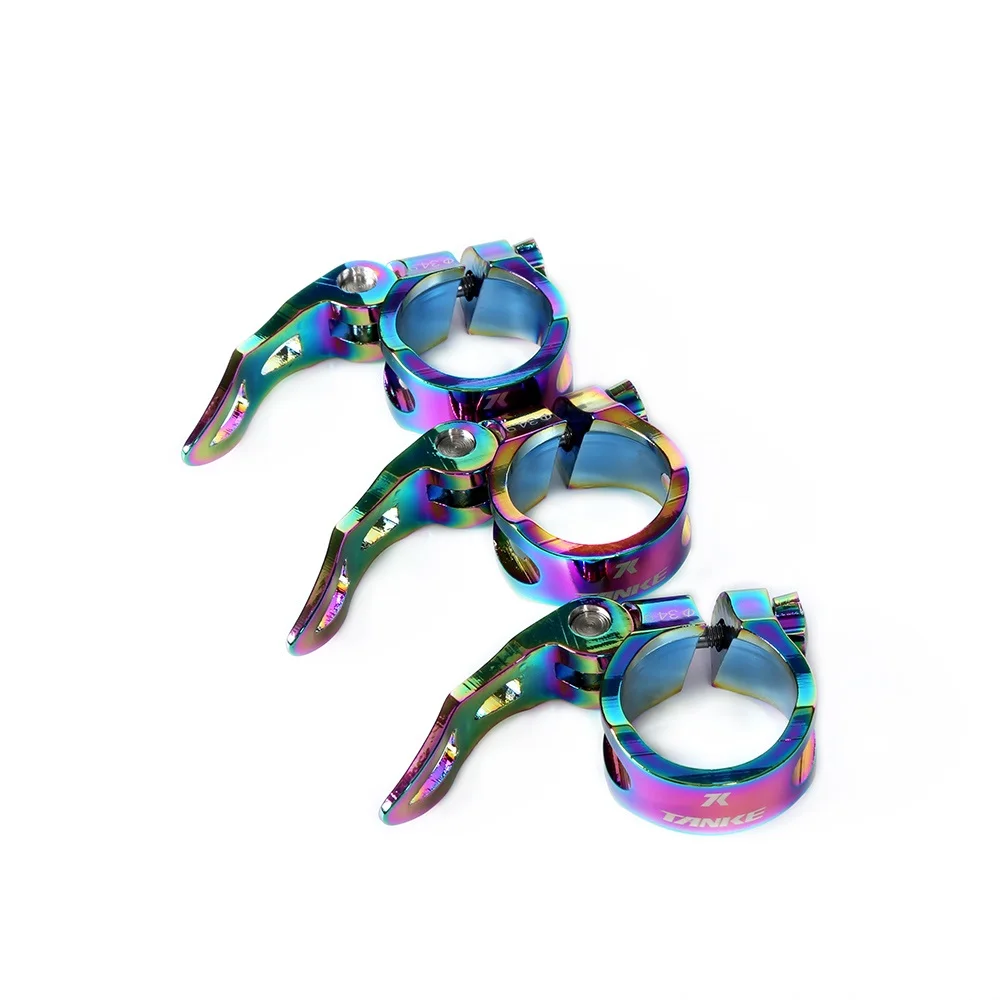 Цветной велосипедный зажим для подседельного штыря 31 8 мм 34 9 быстросъемный