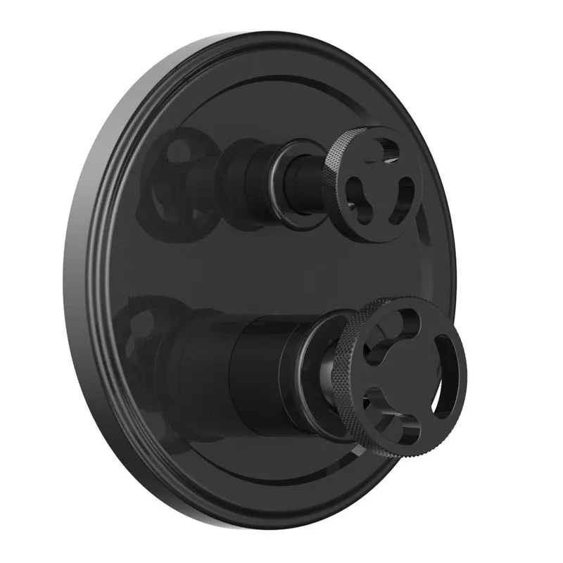 Скрытый настенный смеситель для душа черная душевая лейка с дождевой насадкой