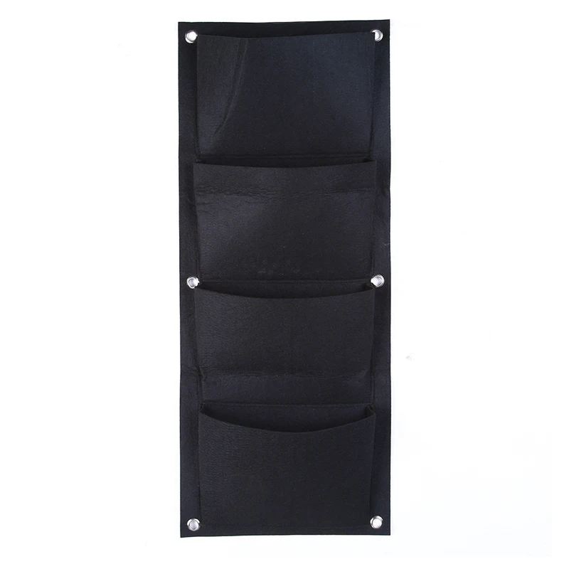 Настенная сумка для посадки с 4 карманами зеленая выращивания растений