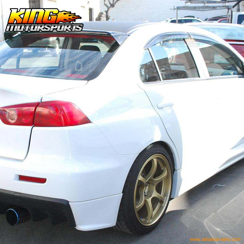Подходит для 08 09 10 11 17 Mitsubishi Lancer тонкий стиль солнцезащитный козырек темный дым 4
