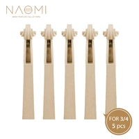 naomi 5pcs1set nice handcrafted violin neck 4 string holes ready and scrolled head for 34 violin luthier tools